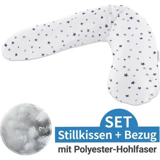 Stillkissen "Das Original" Polyester Hohlfaser Bezug 190 cm, Farbe: 196 Sternenhimmel weiß