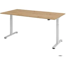 Hammerbacher Schreibtisch XMST 2E Asteiche / Silber