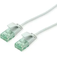 Roline RM UTP DataCenter Patchkabel Kat.6A (Class EA), Slim, grau, 0,3 m