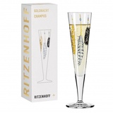 Ritzenhoff & Breker Ritzenhoff Sektglas Goldnacht, Glas, Mehrfarbig H:24cm D:7cm Glas bunt