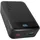 SBS Compact PowerBank, 20000mAh, 20W Power Delivery (PD 3.0 PPS), AFC, Powerbank mit Schnelllade, LCD-Display, USB-C, USB-A, tragbares Reiseladegerät, kompaktes Design, Schwarz