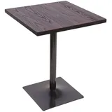 chefgastro Bistrotisch 76 x 60 x 60 cm Dunkelbraun