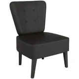 MEET Sessel Brighton Kunstleder 41 x 0 x 0 cm Schwarz gepolstert