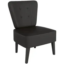 MEET Sessel Brighton Kunstleder 41 x 0 x 0 cm Schwarz gepolstert