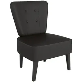MEET Sessel Brighton Kunstleder 41 x 0 x 0 cm Schwarz gepolstert