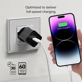 SBS 30-W-GaN-Power Delivery-Ultra-Schnellladegerät, Schwarz