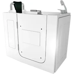 AcquaVapore Sitzbadewanne Senioren Wanne Sitzwanne mit Tür S08-A-L 68x110cm