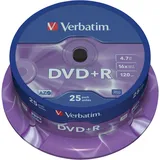 Verbatim DVD+R 4.7GB 16x 25er Spindel