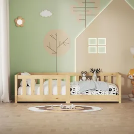 ML-Design Kinderbett 70 x 140 cm Kiefer naturbelassen