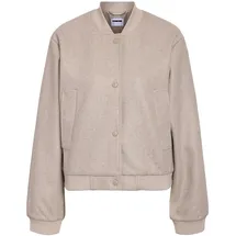 Noisy May Damen Nmeddi L/S Bomber Jacket FWD Noos, Silver Lining, l - L