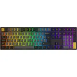 akkogear 5108B Black/Gold - V3 Yellow Pro Switch - Gaming Tastaturen - Universal - Schwarz