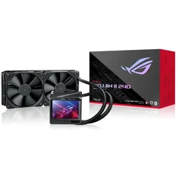 ASUS ROG RYUJIN II 240 All-in-One CPU-Wasserkühlung (3,5-Zoll-LCD, integrierter Pumpenlüfter zur Kühlung von VRM und M.2