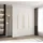 abiks möbel Drehtürenschrank COMO 190 x 245,5 x 40 cm Weiß/Gold