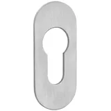 SOTech Türbeschlag Selbstklebende Oval 65 x 28 x 2 mm Edelstahl Satin