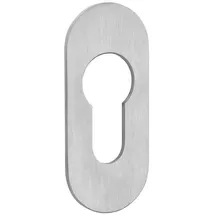 SOTech Türbeschlag Selbstklebende Oval 65 x 28 x 2 mm Edelstahl Satin