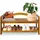 CASARIA Schuhregal 2er-Set Akazienholz 2 Etagen