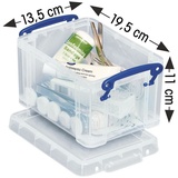 Really Useful Box Aufbewahrungsbox 1.6C 19x11x13,5cm 1,6l transparent