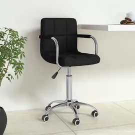 vidaXL Bürostuhl Drehbar Stoff Schwarz
