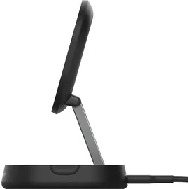 Belkin BoostCharge Pro Qi2 verstellbare kabellose magnetische Ladestation mit Qi2 (15 W) schwarz