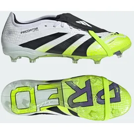 adidas Predator Pro Fold‐Over Tongue FG - cloud white/core black/lucid Lemon 43 1/3