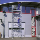 Günzburger Steigtechnik 166220 Aluminium Gerüst fahrbar Arbeitshöhe (max.): 4.2m Silber 56kg