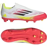 Adidas F50 League Laceless FG/MG Kids Sneaker, FTWR White/core Black/SOLAR Yellow 37 1/3