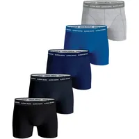 Björn Borg Boxershorts Cotton Stretch Schwarz / Blau / Grau XXL 5er Pack
