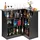 Vevor L-Förmige Hausbar 130 x 100 x 112 cm Schwarz