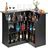 Vevor L-Förmige Hausbar 130 x 100 x 112 cm Schwarz