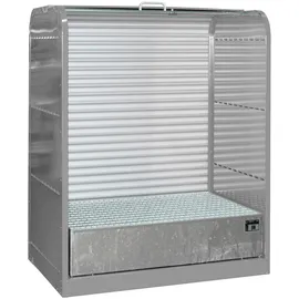 Bauer Südlohn Gefahrstoff-Rollladenschrank RSG-1, lackiert, Mausgrau
