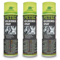 Petec 3x 500 ml Keilriemen Spray [Hersteller-Nr. 70460]