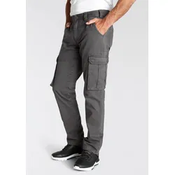 Cargohose MAN'S WORLD, Herren, Gr. 48, N-Gr, grau, Obermaterial: 100% Baumwolle, unifarben, casual, bequem lang, Hosen, mit aufgesetzten Taschen