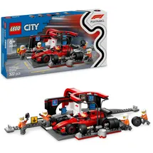 LEGO City - Boxenstopp mit Boxencrew und Ferrari Flitzer