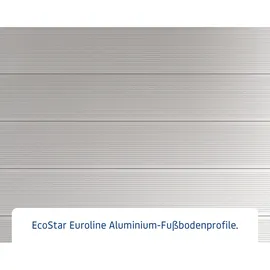 Hörmann EcoStar Aluminium Fußboden für "euroline" Esd 6 / Efd 6 Gerätehäuser,silber,214 x 262 cm