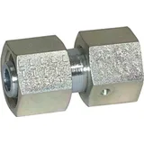 Riegler Einstellbare gerade Verschraubung, Rohr-Außen- Ø10, Stahl verz., V 533