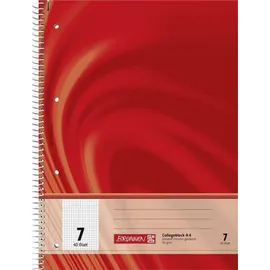 Brunnen Collegeblock Vivendi A4 Lin. 7 rot