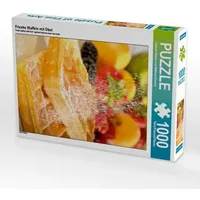 Calvendo Frische Waffeln mit Obst (Puzzle)