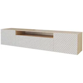 altdecor Zeno Lowboard 200 cm x 40 cm x 41 cm Weiß Holzwerkstoff
