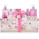 Brubaker Cosmetics Bade- und Dusch-Set, Rosenduft, 15-teilig