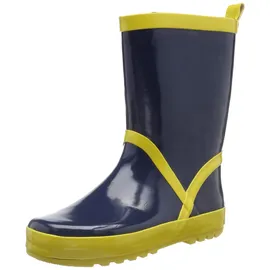 Playshoes Gummistiefel Uni Marine/Gelb 22/23