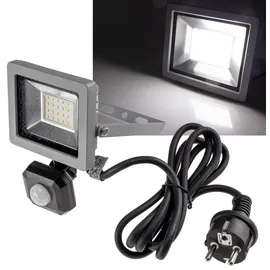 ChiliTec LED Aussenstrahler IP44 inkl. 1,5 m Kabel grau/schwarz
