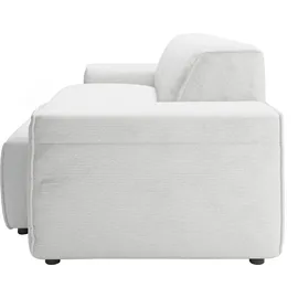 Home Affaire 2-Sitzer HOME AFFAIRE "Glimminge auch in Breitcord + Feincord + Easy care-Bezug", silber, B:194cm H:71cm T:101cm, 95% Polyester, 5% Nylon, Sofas, besondere Kedernähte,, Zierkissen