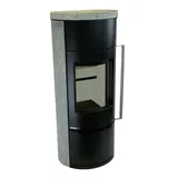 Kaminofen Bartz Pina raumluftunabhängig Naturstein Serpentin 4,5kW