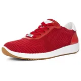 ARA Damen LISSABON Sneaker, ROT,Flame,Weiss, 42 EU - 42 EU