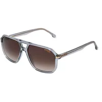 Carrera 302/S Herren-Sonnenbrille Vollrand Quadratisch Kunststoff-Gestell, grau