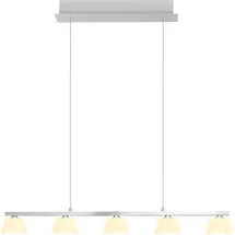 Hell JANE 5-flg. 86 cm rund Aluminiumfarben matt