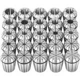 Vevor 25-teiliges ER32-Spannzangen-Set, 1/16-13/16"/1,6-20,6 mm, ER32-Feder-Spannzangenfutter-Set, 0,0006"/15 μm TIR-Drehfutter-Werkzeug für CNC-Graviermaschine, Fräsen, Drehmaschine, Bohrmaschine