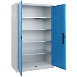 C+P Serie 89 Flügeltürenschrank 195,0 x 120,0 x 60,0 silber