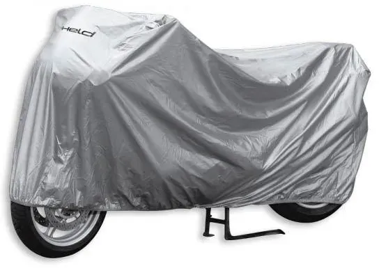 Held 9010 Cover Motorfiets koude bestendig Cover, zilver, M Voorman