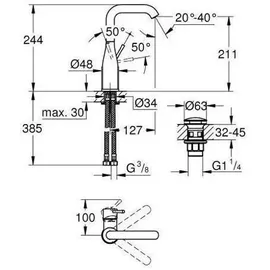 Grohe Essence Einhandmischer Chrom